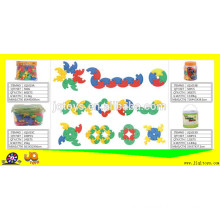 JQ1019 non-toxic school and home plastic puzzle toy building blocks